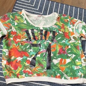 Juicy Couture Vibrant Tropical Short Sleeve Tee